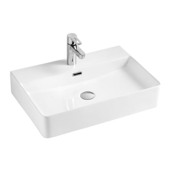 Kartell Essential 600 x 420mm One Tap Hole Countertop Basin CTBESS600